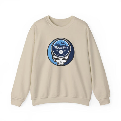 Grateful Dead - Tampa Bay Rays Stealie Grateful Dead Crewneck Sweatshirt - MLB - StealieShop
